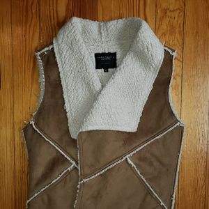 Sanctuary Faux Suede and Shearling Vest